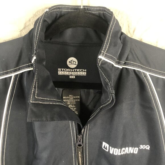 Stormtech Performance Jacket Mens Medium Black Volcano 30Q Insulated Waterproof - Picture 14 of 15